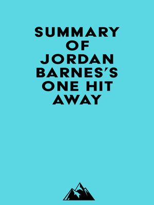 cover image of Summary of Jordan Barnes's One Hit Away
